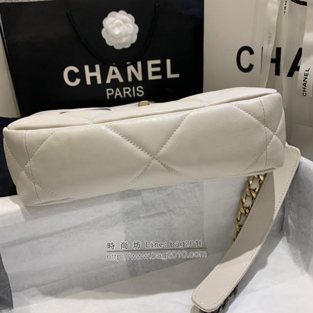 Chanel女包 香奈兒專櫃最新款大菱格豆腐包 Chanel19bag小號羊皮鏈條手提肩背女包 AS1160  djc4165